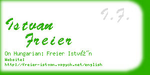 istvan freier business card